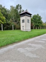 Einer von 7 Wachtürmen im KZ Dachau