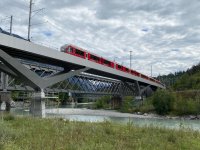 Alte und neue Hinterrheinbrücke