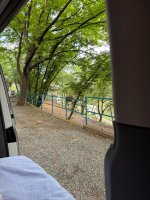 Aussicht vom Camping Genua Est
