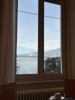 Seesicht beim Frühstück