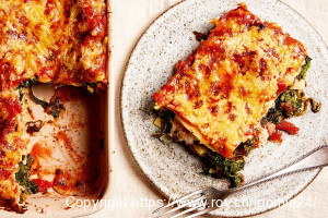 Lasagne mit Blumenkohl-Béchamelsauce