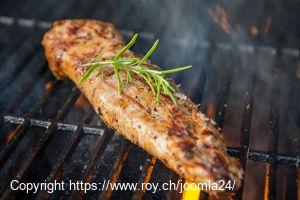 Mariniertes Schweinefilet vom Grill